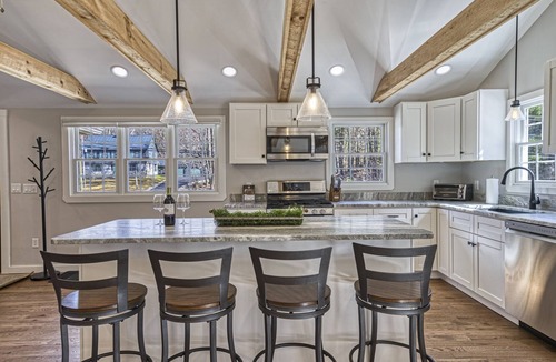 Sunapee House | Chic Farmhouse Decor | Deck w/View