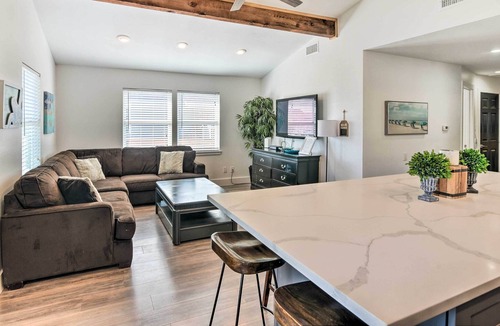 Galveston House | Chic Galveston Retreat w/ Deck & Shared Pool!
