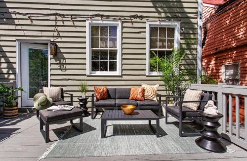 Beach Institute House | Chic Historic Home Private Patio