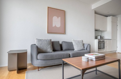 Horgen District Apartment | Chic Horgen 2BR w/Storage Room & Lake View, nr Market, by Blueground