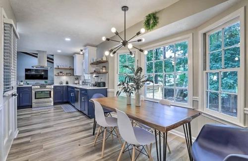 Lilburn House | Chic Lilburn Getaway w/Media Room + Fire Pit