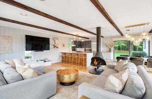 Shinnecock Hills House | Chic Southampton Retreat with Heated Pool, Lush Gardens & Resort-Style.