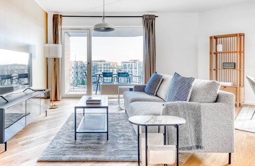 Sydhavnen Apartment | Chic Teglholmen 2BR w/ Balcony, Courtyard & W/D, nr Harbor, by Blueground