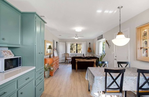San Marcos Cabin | Chickadees Stay: Private Tub, Chiminea & Pool