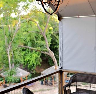 Sutherland Springs House | Cibolo Waterside Delight: Tented Cabin Glamping with Comfortable Shared Spaces