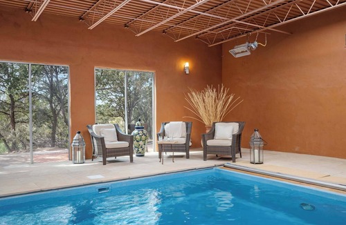 Santa Fe House | Cinco Chimineas - Heated Indoor Pool