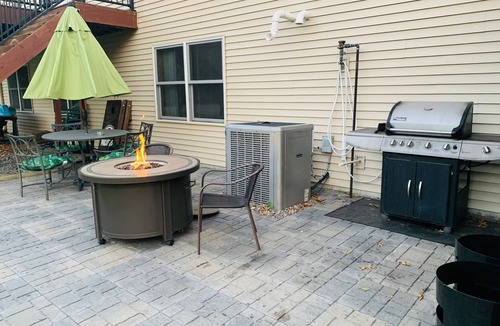 Ham Lake Condo | City country, small Lake view, hot tub, game room fire place & lots of extras!
