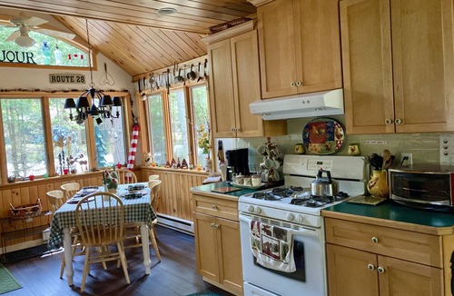 Town of Webb Ski Chalet | Classic Adirondack Chalet on Moose River -Summer weekly rentals only Sat. to Sat