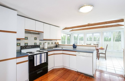 Teaticket House | Classic home with firepit & lovely yard, steps from Great Pond beach & path