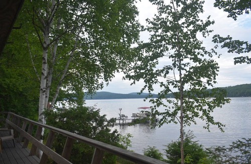 Embden Cabin | Classic Maine Lakefront Camp Overlooking Embden Pond