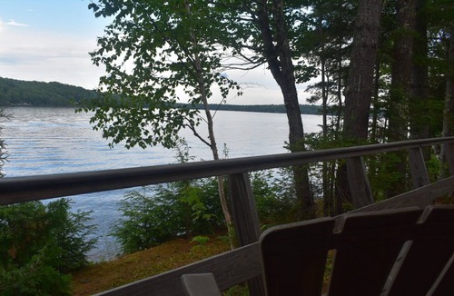 Embden Cabin | Classic Maine Lakefront Camp Overlooking Embden Pond