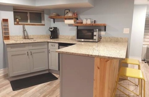Hyde Park Apartment | Classic Rowhouse Den at U of Chicago