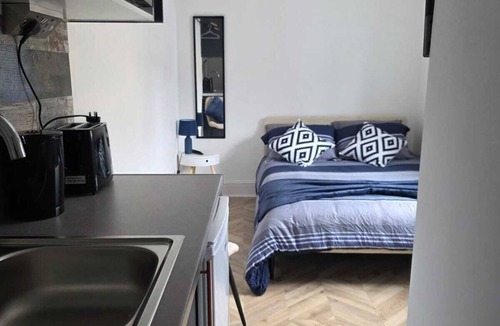 Hackney Downs Apartment | Classic studio with private bathroom and shower.