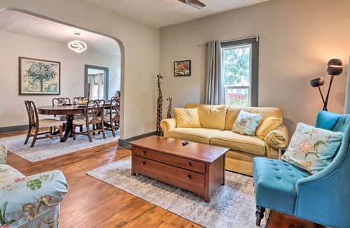 El Dorado Springs House | Classy Home w/ Enclosed Sunroom, Walk to Town