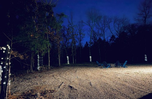 Sawyer Cabin | Clock out and relax at this 2-bedroom, 1-bath cabin off Hugo lake.