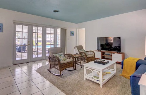 Cocoa Isles House | Close To Beach Pet Friendly Waterfront Pool Home