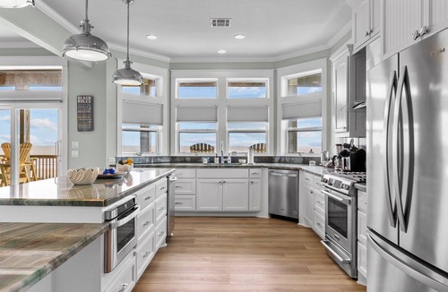 Crystal Beach House | Closest beachfront to Big Store with elevator and views from every room!