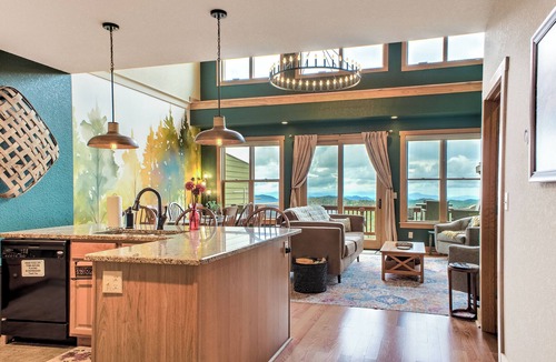 Wolf Laurel House | Cloud Dancer | Spacious retreat with amazing views & hot tub