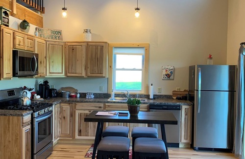 Stowe Area Cabin | Clover Meadow "Barn" Modern, spectacular views close to skiing & wedding venues