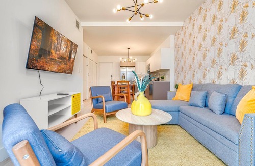 Hallandale Beach Apartment | Coastal 2BR-2BA Oasis 5-Min Drive to Beach Free Parking EV Charger