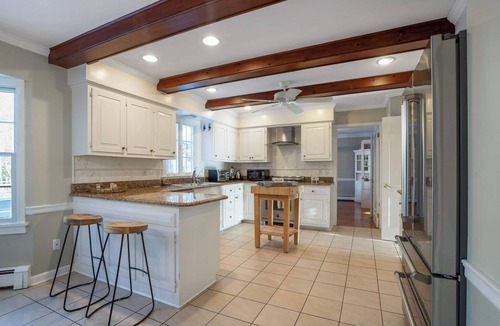 Jamesport House | Coastal Haven: Private Pool, Bay Access