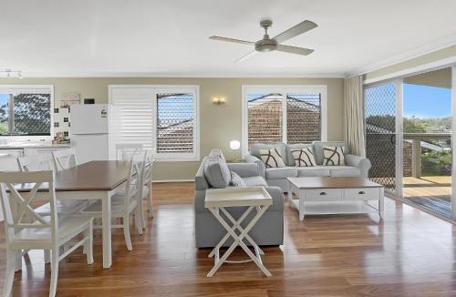 Batehaven House | Coastal Upper-Level Home with Shared Pool Access