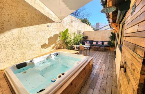 Castelnau-le-Lez Apartment | Cocon Nature Montpellier - Jacuzzi & Sauna - 300m du Tramway