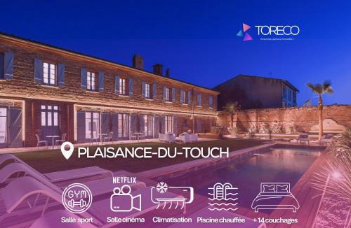 Plaisance-du-Touch Villa | Cocon Prestige - Piscine-Pétanque-Cinéma-Sport-15Personnes - All Inclusive