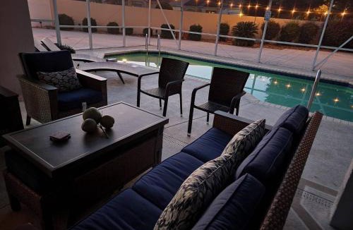 The Villages Villa | Coconut Courtyard, Tiki Hot Tub, Private Pool & Courtyard Retreat