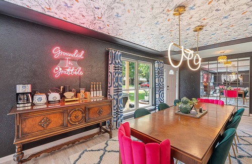 Grand Prairie House | Colorful, Design-Inspired Home with In-Ground Pool Near Cowboys Stadium