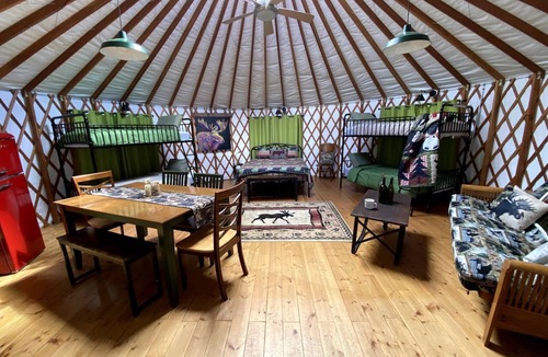 South Hartford RV Rental | Colorful Upstate New York Yurt Rental on a Farm