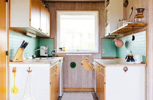 Martofte House | Colourful family house with pastels and garden