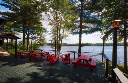 Town of Webb Condo | Come stay at Great Pines for amazing views!
