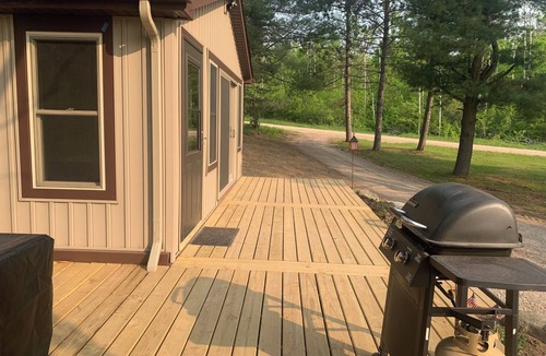 Grayling Cabin | Come take a walk in our woods.