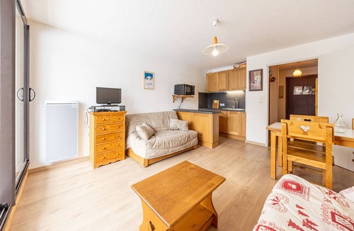 Montgellafrey Apartment | Comfortable studio at ski lift base, south balcony