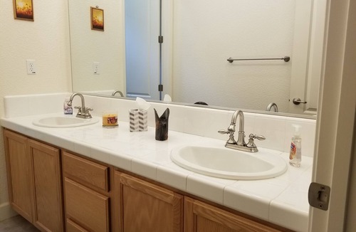 Vacaville House | Comfort and style Full size bedroom.