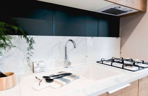 Mezos House | Comfort for 12: Dual Mobile Homes with Terrace