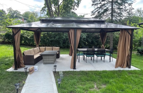South Central Omaha House | Comfort & Space: 5BR Family Getaway w/Pool, Fire Table, and game room!