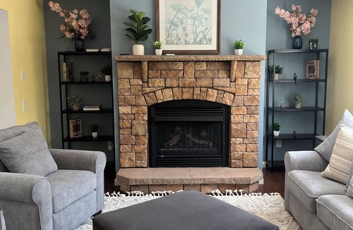 Gilford House | Comfortable and Spacious Home: Entertainment room, Gym + large deck and patio