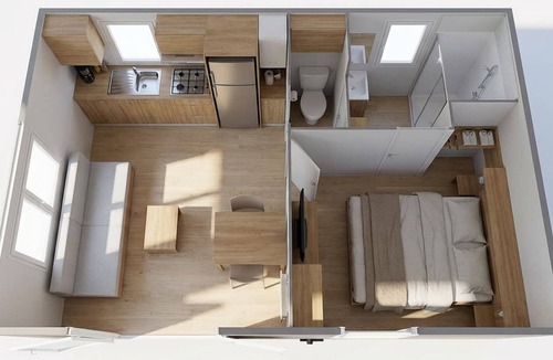 Saint-Gerons House | Comfortable mobile home with terrace in Saint-Gérons