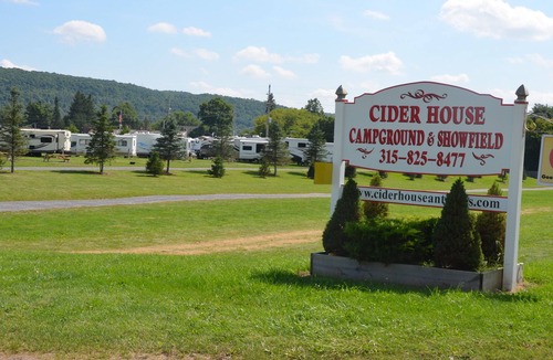 Bouckville House | Comfortable RV located on a full service campsite in the Ciderhouse Campground