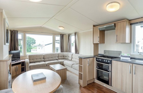 Hewas Water House | Comfortable spacious caravan with one double and two twin.