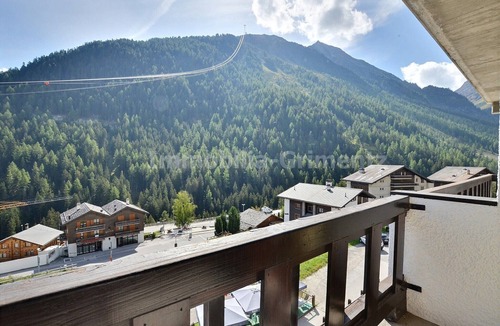 Grimentz Apartment | Comfortable studio for 2 to 4 people, living room with 4 beds, kitchen area, bath-WC, balcony, third