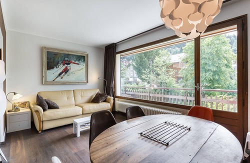 Le Planellet Apartment | Comfortable studio in Megève center with balcony and parking