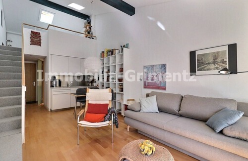 Grimentz Apartment | Comfortable studio on 2 levels for 2 to 4 people, living room with 1 divan bed, kitchen area, mezzan