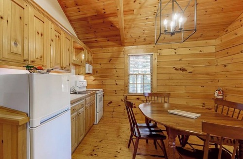 Northport Cabin | Comfortable two bedroom cabin with firepit, kitchen, hiking trail within walking