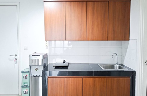 Serpong Apartment | Comfy White 2Br For 3 Pax At Tuscany Residence