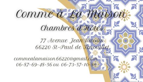 Saint-Paul-de-Fenouillet Bed & Breakfast | Comme à la Maison - Accueil tout Public - Groupes - Rando - Vélos - Motos