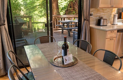 Cazadero Cabin | Complimentary Wine, Spa, Creekside Private Deck, Dog Friendly!