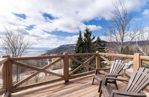 Petite-Riviere-Saint-Francois Apartment | Condo 120B: Hot Tub, Panoramic Views & Game Area